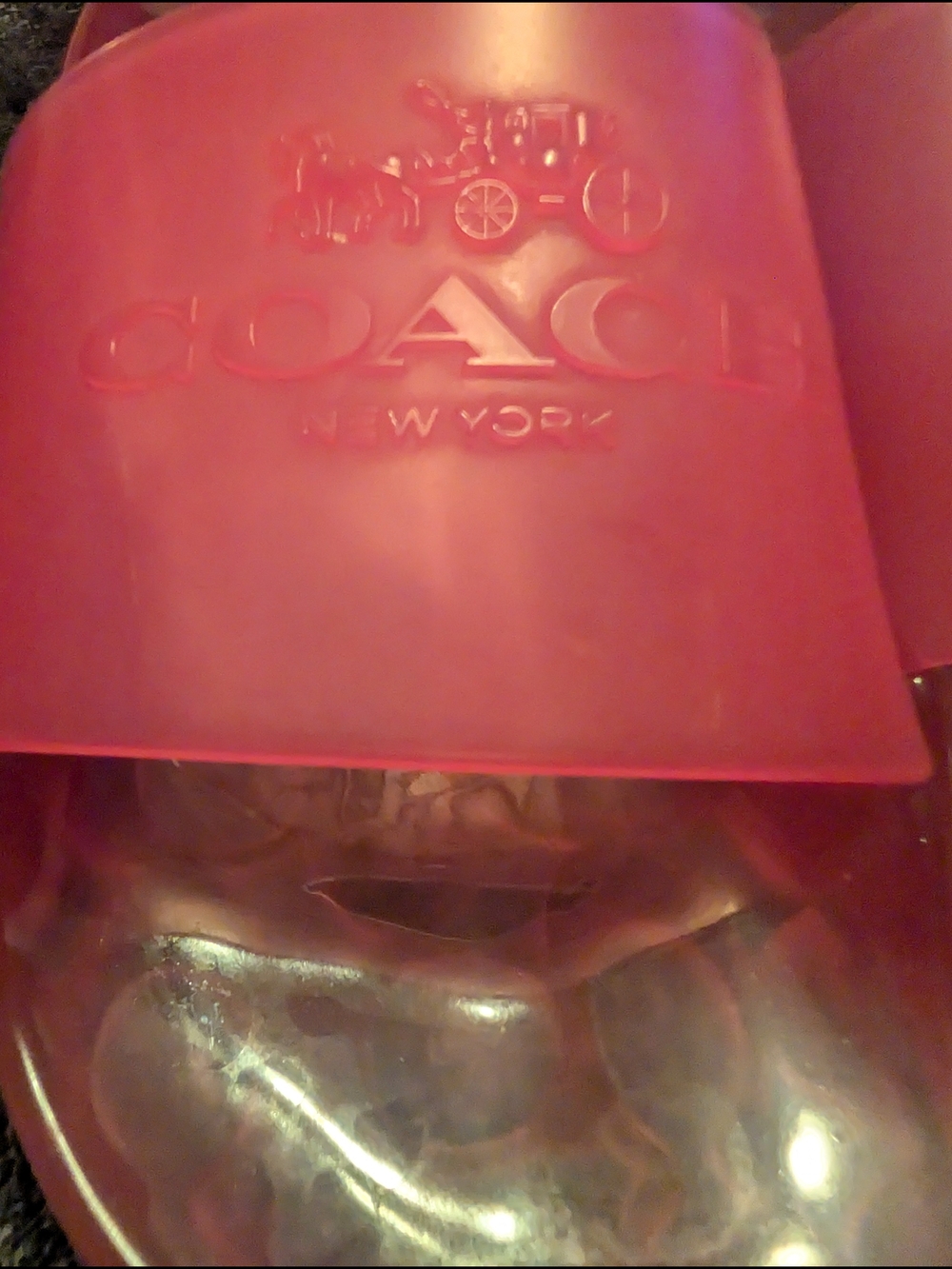 Coach Pink Jelly Slide Sandals - Picture 8 of 8